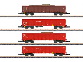 Märklin 82542 4 vierachsige offene Güterwagen Typ Eanos-x 052 der DB AG - Z (1:220)