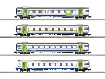 Minitrix 18293 Schnellzugwagen-Set "GOLDENPASSLINIE", 4teilig - N (1:160)