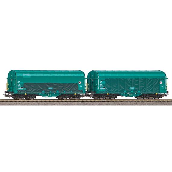 Piko 58397 Schiebeplanenwagen Shimmns „MERCITALIA” 2er Set, H0 (1:87)