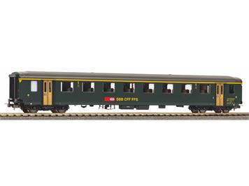PIKO 96777 SBB Personenwagen EW I 1. Klasse grün, neue Schrift und grauem Dach, Ep V