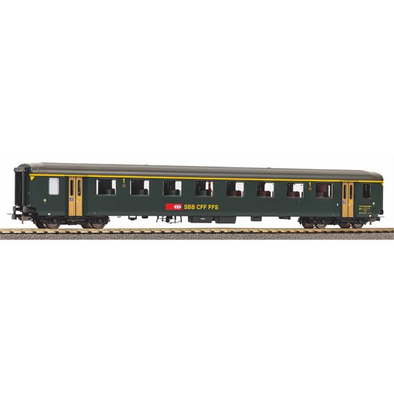 PIKO 96777 SBB Personenwagen EW I 1. Klasse grün, neue Schrift und grauem Dach, Ep V