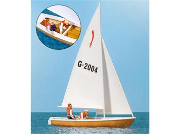 Preiser 10681 Segler mit Segelboot (4) - H0 (1:87)