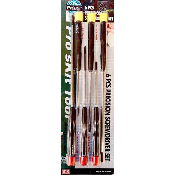 Pro's Kit 8PK-509 Lange Schraubendreher-Set 6teilig