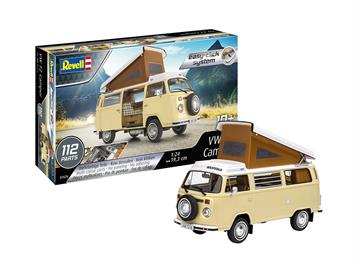 Revell 07676 VW T2 Camper (easy click), Bausatz - Maßstab 1:24