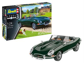 Revell 07687 Jaguar E-Type Roadster, Maßstab: 1:24