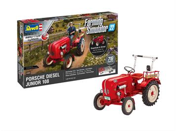 Revell 07823 Porsche Junior 108 - Farming Simulator Edition, Bausatz, Maßstab:1:24