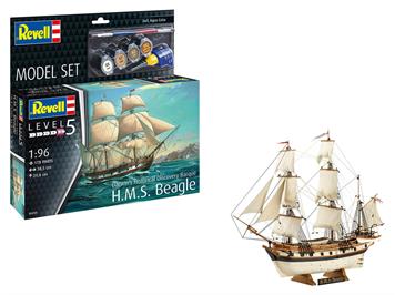 Revell 65458 Model Set HMS Beagle - Massstab 1:96