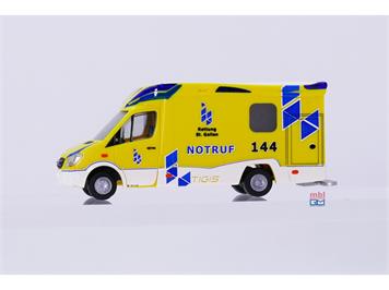 Rietze 68621 Ambulanz Mobile Tigis Rettung St. Gallen CH - H0 (1:87)