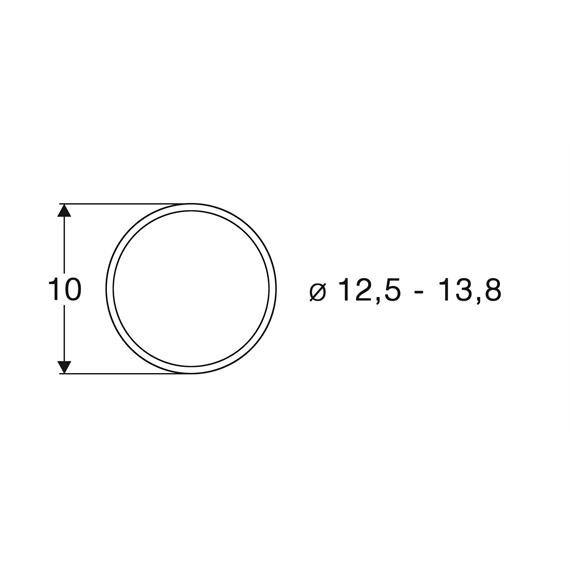 Roco 40066 Haftringsatz DC 12,5 - 13,8 mm, 10 Stück - H0 (1:87)