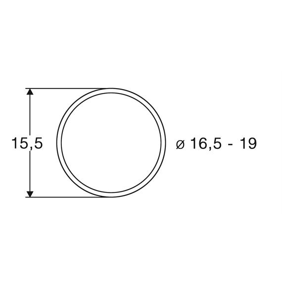 Roco 40072 Haftringsatz DC 16.5-19mm, 10 Stück - H0 (1:87)