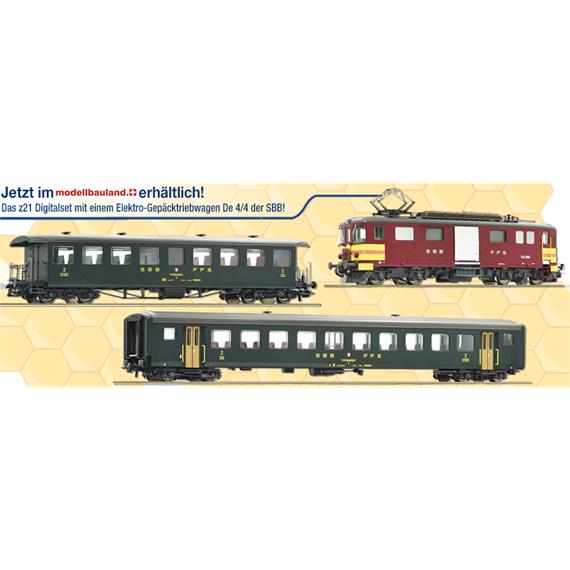 Roco 51338 ROCO z21 Digitalset: SBB De 4/4 mit Personenzug, 2-L Gleichstrom, H0 (1:87)