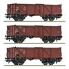 Roco 6600075 3-tlg. Set: Offene Güterwagen, DB - H0 (1:87)