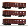 Roco 6600087 3-tlg. Set: Offene Güterwagen, Budamar - H0 (1:87)