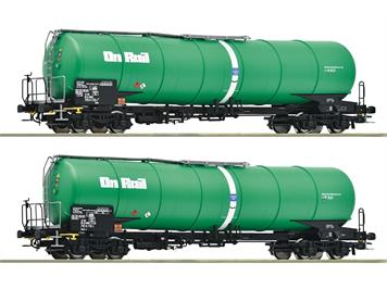 Roco 6600147 2-tlg. Set: Kesselwagen, Gattung Zans, OnRail - H0 (1:87)