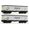 Roco 76731 2-tlg. Set: Offene Güterwagen, Ecco Rail