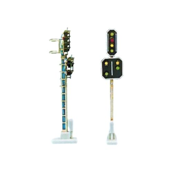 Schneider 2206 SBB Hauptsignal m. Vorsignal 8 LED 72mm - H0 (1:87)