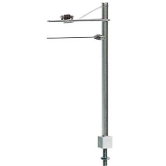 Sommerfeldt 380 Streckenmast aus Neusilber - H0/H0m (1:87)