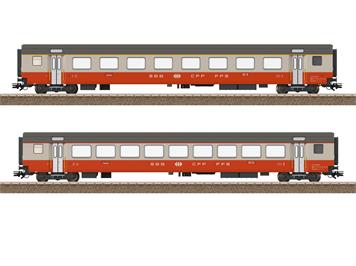 TRIX 23691 SBB 2er Personenwagen-Set Swiss Express, DC 2L - H0 (1:87)