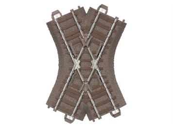 Trix 62649 C-Gleis Kreuzung Länge 103,3 mm, 48,6° - H0 (1:87)