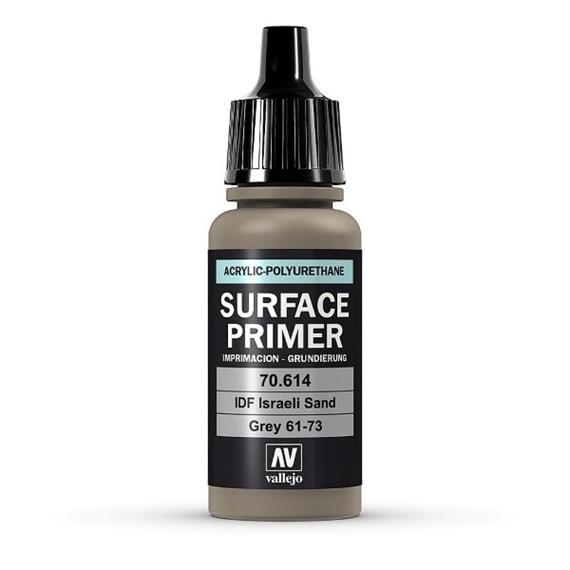 Vallejo 70.614 Model Air 17ml, SURFACE PRIMER IDF ISRAELI SAND, GREY 61-73