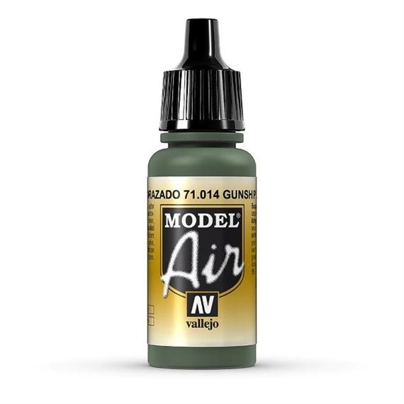 Vallejo 71.014 Model Air 17ml, GUNSHIP GREEN