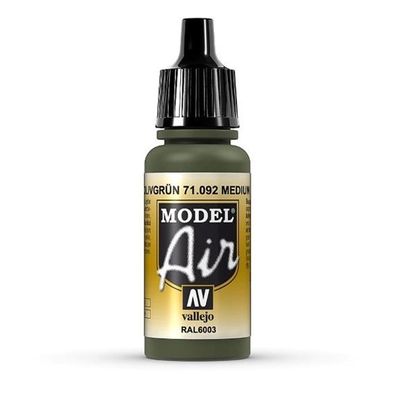 Vallejo 71.092 Model Air 17ml, MEDIUM OLIVE, RAL6003