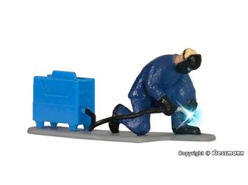 Viessmann 1534 Mann muss mal in Jeans, bewegt - H0 (1:87)